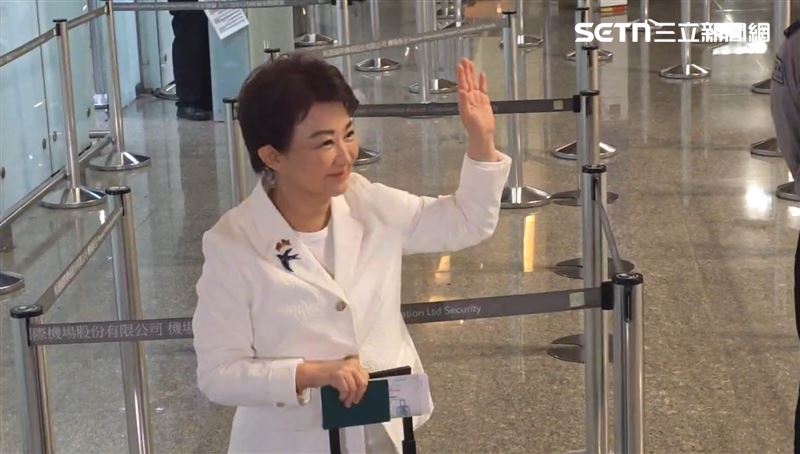 對於台中市長初選，盧秀燕表示，相信很快可以看到國民黨團結。（圖／記者石明啓攝影）