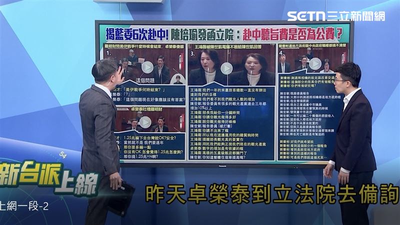 社民黨議員苗博雅於節目中，表達對藍營立委立院問政的不滿。（圖／《新台派上線》）