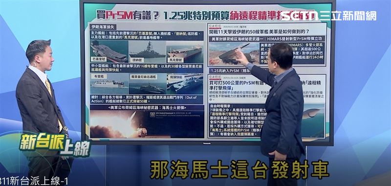 資深媒體人鍾年晃談論軍購案一事。（圖／《新台派上線》）