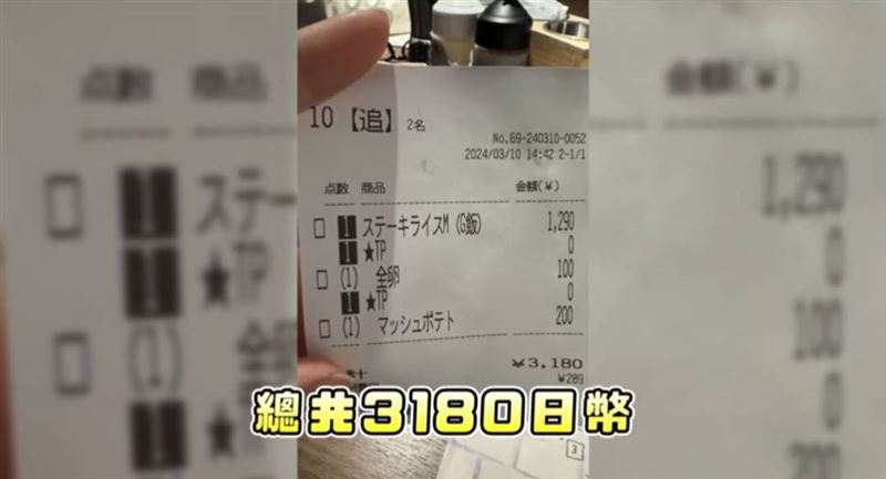 「可可酒精」結帳帳單被抓包是2024年。（圖／翻攝自YouTube）