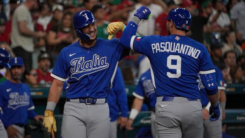 義大利隊長帕斯昆汀諾 (Vinnie Pasquantino)。(圖/翻攝自MLB X)
