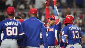 經典賽多明尼加7：5力退委內瑞拉。（圖／美聯社／達志影像）