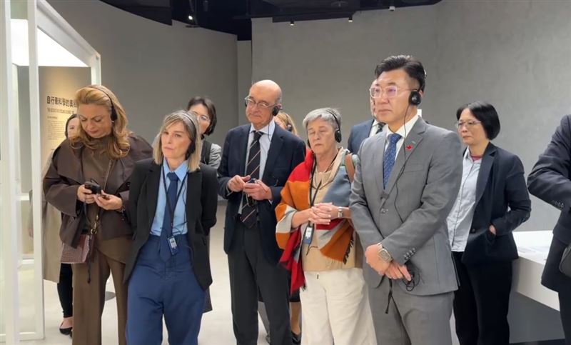 江啟臣獲得紅派大老、黑派立委唯一支持。(圖 /翻攝畫面)