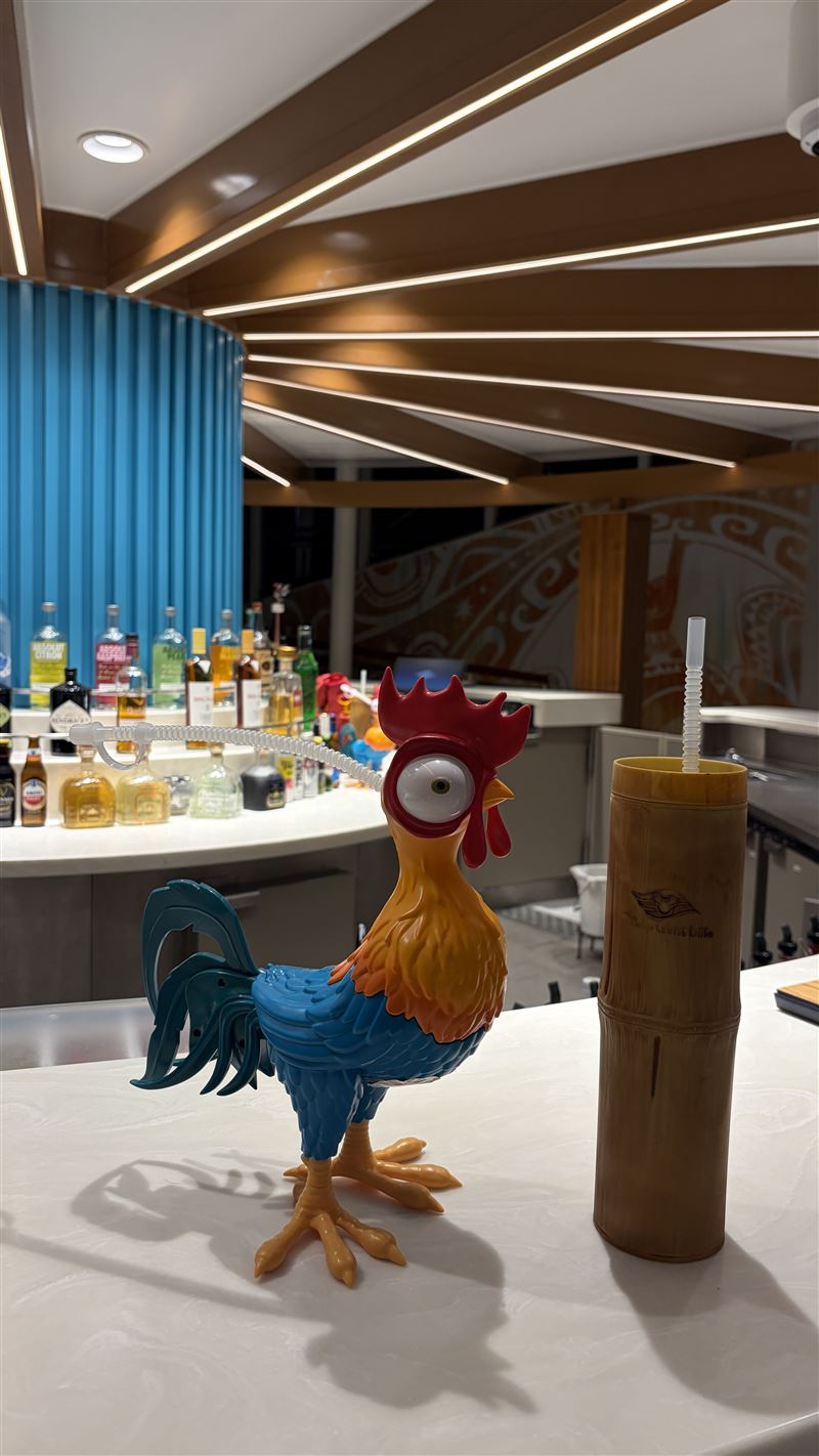 Moana 寵物公雞「嘿嘿」造型杯子。（圖／klook提供）