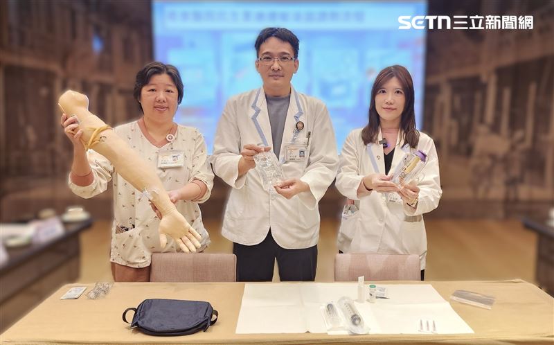 奇美醫院對適合的細菌感染患者提供門診在宅打抗生素治療，患者不必綁在醫院住院治療。（圖／奇美醫院提供）