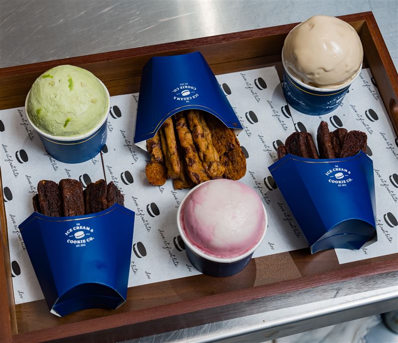 軟餅乾化身薯條造型「冰淇淋配薯條餅乾」。(圖/品牌業者提供)