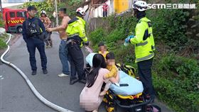 消防局,新竹市,嗆傷,火警,受困,神明廳（圖／翻攝畫面）