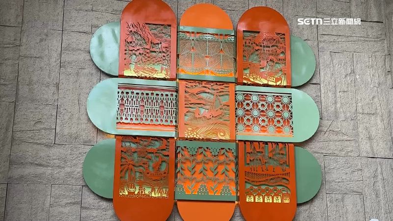 圖書館內還有專屬藝術作品