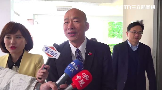 韓國瑜表示，一路走來不容易，希望李貞秀好好做一個優秀的立法委員（圖／翻攝畫面）