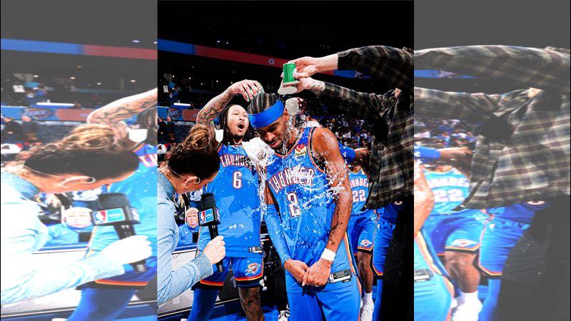 奧克拉荷馬雷霆亞歷山大(Shai Gilgeous-Alexander)。(圖/翻攝自X平台 @OKCThunder)