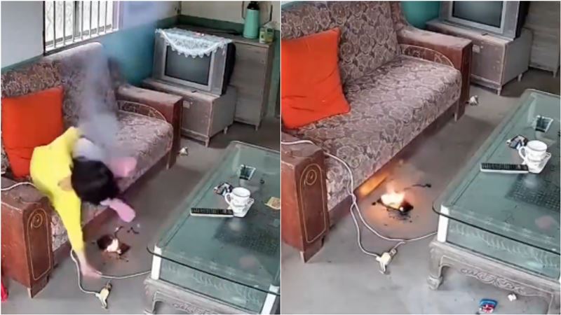 有網友發現影片諸多疑點,質疑是AI假影片。(圖/翻攝自X)