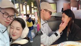 鄧佳華與網美「來心」牽手、相擁、公主抱、摸臉，被認為找到新女友。（圖／翻攝自鄧佳華Threads）