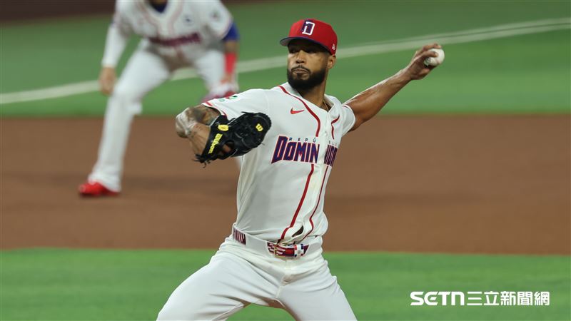 WBC8強賽,多明尼加隊先發投手桑契斯(Cristopher Sanchez)。(圖/特派記者劉彥池攝影)