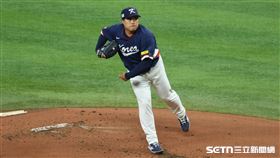 WBC8強賽，韓國先發投手柳賢振。（圖／特派記者劉彥池攝影）