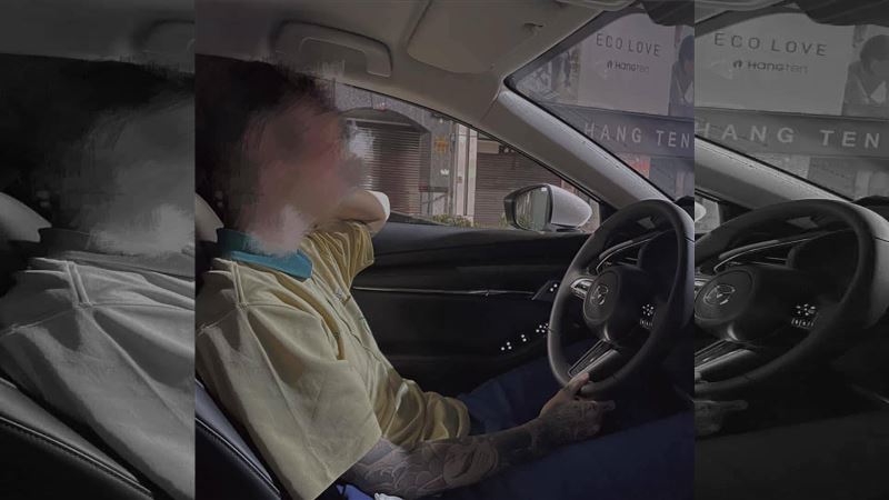 林男吸毒後駕駛賓士車,失控追撞7輛汽機車,害死鍾姓女教師。(圖/翻攝畫面)