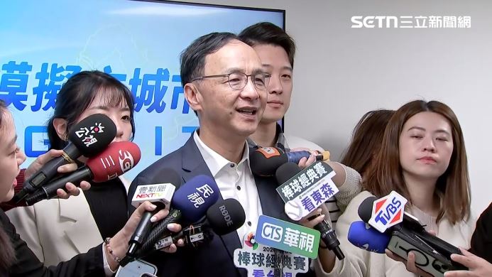 對於鄭麗文喊「鄭習會」對選舉大利多,朱立倫表示,自己一定是祝福(圖/翻攝畫面)