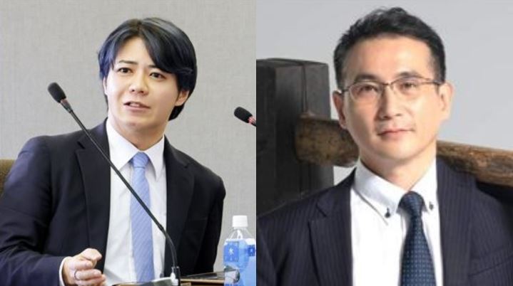 上畠寬弘在社群平台力戰小草！發文引鄭運鵬意外入戰局表示「有相同興趣」。（組合圖／翻攝自Threads @uehata1204，翻攝畫面）