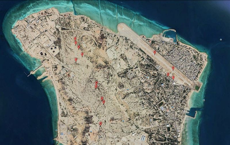 川普有意攻佔哈格島，藉此逼迫伊朗開放荷莫茲海峽。（圖／翻攝自X平台 @MarioNawfal）