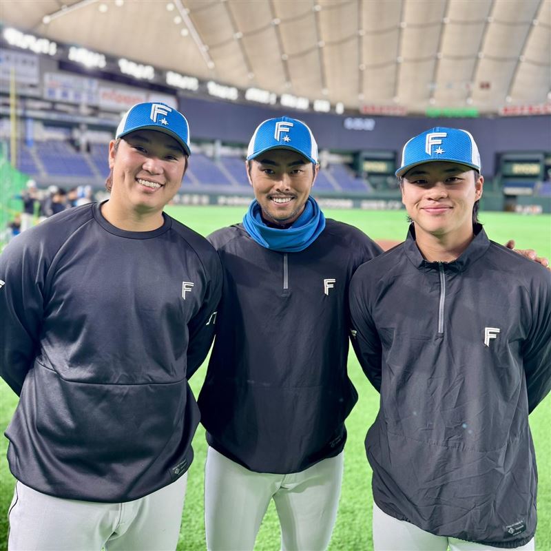 日本火腿鬥士隊有「台灣三本柱」。（圖／北海道日本火腿鬥士隊全球粉絲團）