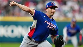 盧戈（Seth Lugo）不滿1局就被打退場。（圖／美聯社／達志影像）