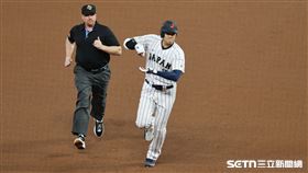 WBC8強賽，日本隊指定打擊大谷翔平回敬「首局首打席全壘打」。（圖／記者劉彥池攝影）