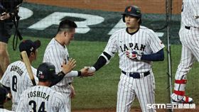 WBC8強賽，日本隊指定打擊大谷翔平回敬「首局首打席全壘打」。（圖／記者劉彥池攝影）