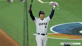 WBC8強賽，日本隊指定打擊大谷翔平獲得「敬遠保送」。（圖／記者劉彥池攝影）