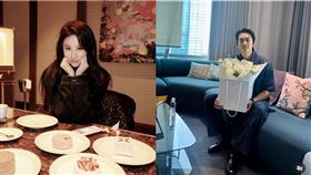 劉亦菲情斷宋承憲8年。（組合圖／翻攝自微博、IG）