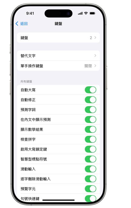 iPhone鍵盤容易跳出錯誤字詞,可能是「自動修正」或「滑動輸入」功能所致。(圖/翻攝自蘋果官網)