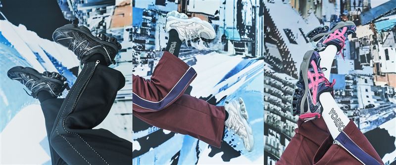 ASICS GEL-KINETIC FLUENT Y用層次、細節詮釋數位美學,再現YOASOBI獨特音樂世界觀。(圖/品牌業者提供)