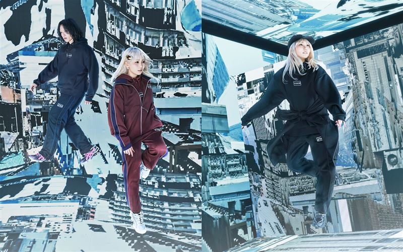 聯名系列服飾以低調細節呼應核心概念,換上YOASOBI同款服飾,讓身心一起同步向前。(圖/品牌業者提供)