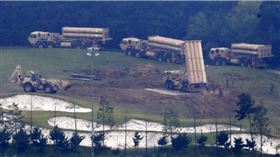 美國部署在韓國的「終端高空防禦飛彈」（THAAD，又稱「薩德反飛彈系統」）。（圖／達志／美聯社）