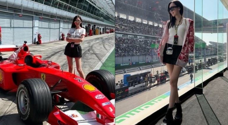 近日陳若儀特地飛往上海，親自到場感受上海大獎賽的速度魅力，陳若儀依舊展現出高挑身形與名模比例，整體造型俐落又性感，氣場相當搶眼。（圖／翻攝自陳若儀IG）