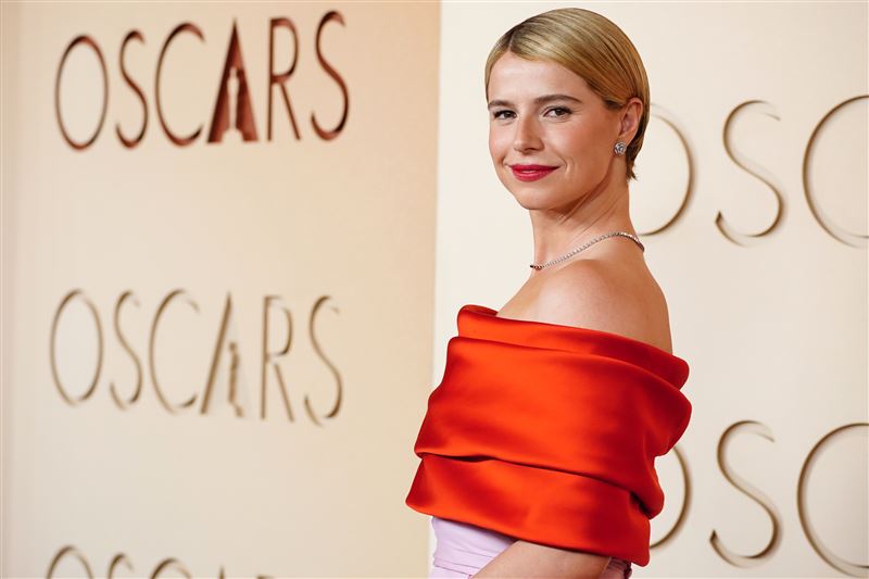 潔西&middot;伯克利（Jessie Buckley）以《哈姆奈特》（Hamnet）奪下奧斯卡影后。（圖／美聯社／達志影像）