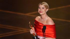 潔西·伯克利（Jessie Buckley）以《哈姆奈特》（Hamnet）奪下奧斯卡影后。（圖／美聯社／達志影像）