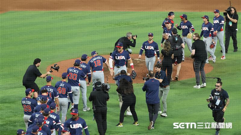 WBC4強賽，美國隊2：1擊敗多明尼加。（圖／特派記者劉彥池攝影）