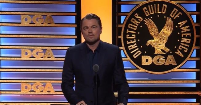 李奧納多罕見同框超模女友。(圖/翻攝自李奧納多·狄卡皮歐IG)