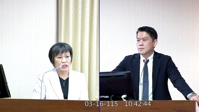 劉世芳表態，對李貞秀女士的索資、質詢，或相關類似資料提供，「礙難照辦」（圖／翻攝畫面）