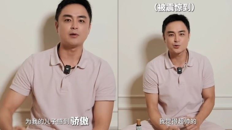 明道分享兒子「林啾比」的一個小小舉動,意外展現孩子的灑脫態度,讓明道自豪直呼:「比我還帥!」(圖/翻攝自明道IG)