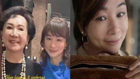 連戰二媳婦路永佳曾分享與婆婆連方瑀的合照（左圖），3月15日在社群透露自己從台中趕回台北替婆婆慶生。（圖／翻攝自IG @clarelu_j3）
