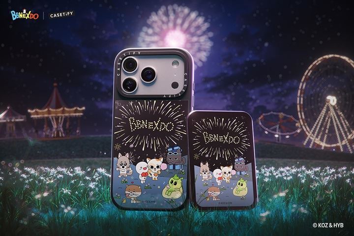 BBNEXDO｜CASETiFY聯名系列推出多款活力四射的全新印花設計與電子配件，在日常生活中注入滿滿節慶氣氛。（圖／品牌業者提供）