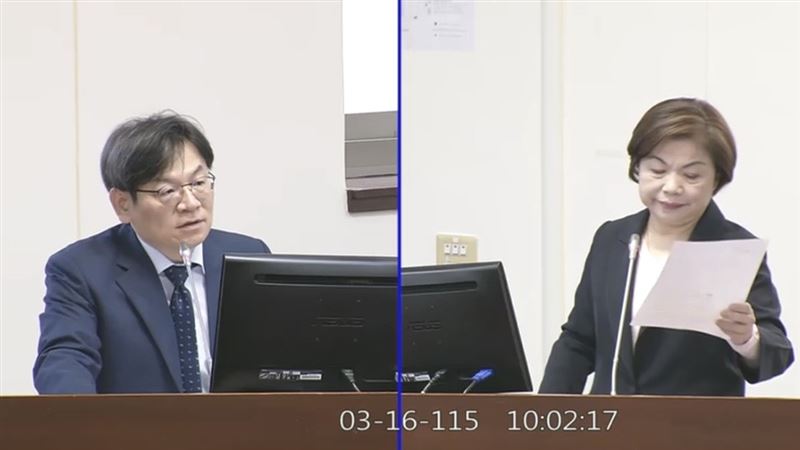立法院經濟委員會3月16日邀請國家發展委員會主任葉俊顯列席報告業務概況，並備質詢，國民黨立委楊瓊瓔要求他承諾桶裝瓦斯不會漲價，葉俊顯則回應，3月已經確定不漲。（圖／翻攝國會頻道）
