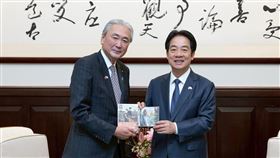 賴清德總統今（16）日接見日本「日華議員懇談會」會長古屋圭司眾議員一行。（圖／總統府提供）