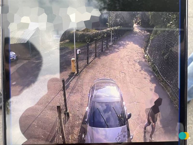 高男棄車逃逸被拍下。(圖/翻攝畫面)