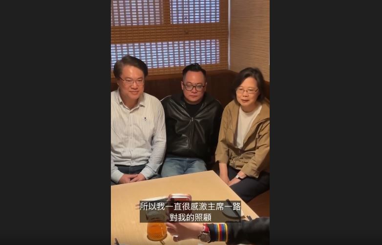 蔡英文感謝宋楚瑜的照顧。（圖／童子瑋辦公室提供）