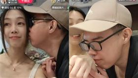  鄧佳華親吻前女友簡簡的手，強調2人仍穩定交往，「真心相愛，這一生我只愛簡簡。」（圖／翻攝自鄧佳華臉書）