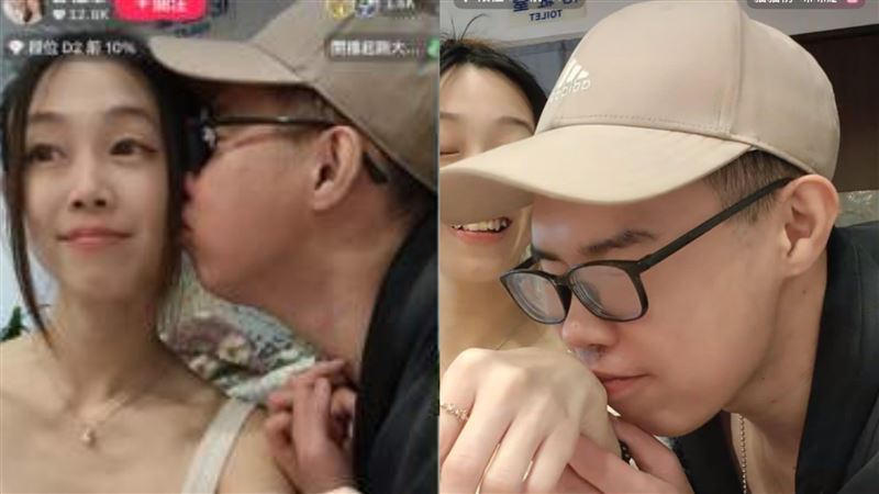 鄧佳華親吻前女友簡簡,強調2人仍穩定交往,「真心相愛,這一生我只愛簡簡。」(圖/翻攝自鄧佳華IG、臉書)