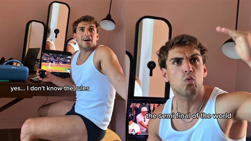 義大利網紅法比歐（Fabio Farati）觀賽遭女友笑稱「一日球迷」，但他坦承不懂規則，卻為國家隊在非主流運動中締造佳績感驕傲。（圖／翻攝自IG @fabio）