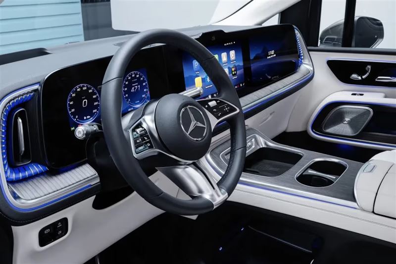 可選配MBUX Superscreen橫跨式螢幕。（圖／翻攝Mercedes-Benz網站）