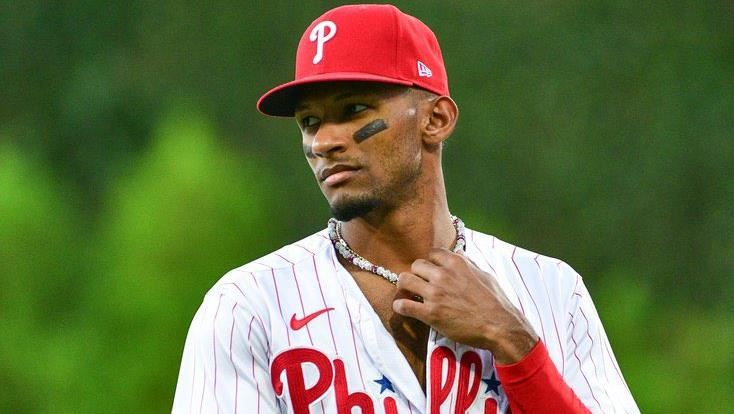 費城費城人隊中外野手洛哈斯（Johan Rojas）因違反聯盟禁藥規定，被處以80場禁賽。（圖／翻攝自X平台 @SleeperPhillies）